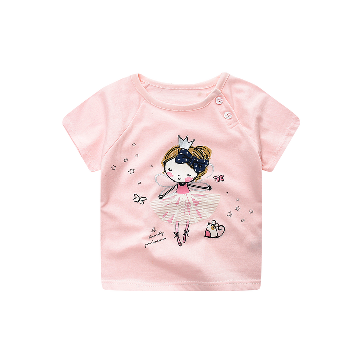 Cheap Customized Girls Clothes Cartoon-ملابس بناتي صيفية