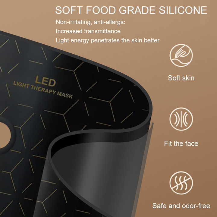 Face Silicone Led Facial Masks- العناية بالبشرة، أجهزة أخرى للعلاج الضوئي الديناميكي