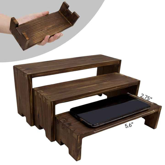 طبقات راهنات زخرفية مستطيلة -  Tier Decorative Rectangle Rack
