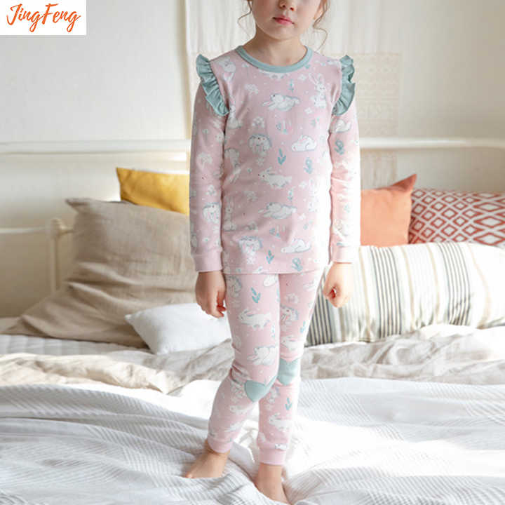 Girls' cotton sleepsuit 