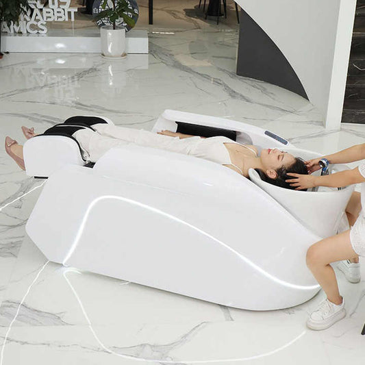 Hair Washing Massage Chair Pedicure Shampoo Bed. كرسي غسيل الشعر والتدليك وسرير باديكير وشامبو وأثاث صالون