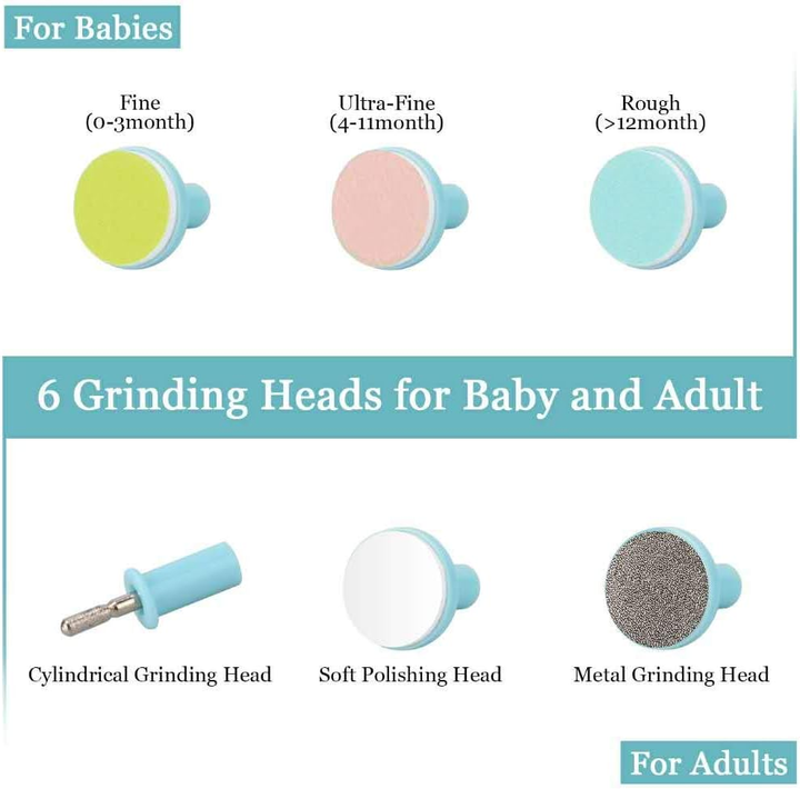 Newborn Kids Baby 6 in 1 Safety Nail Clipper 