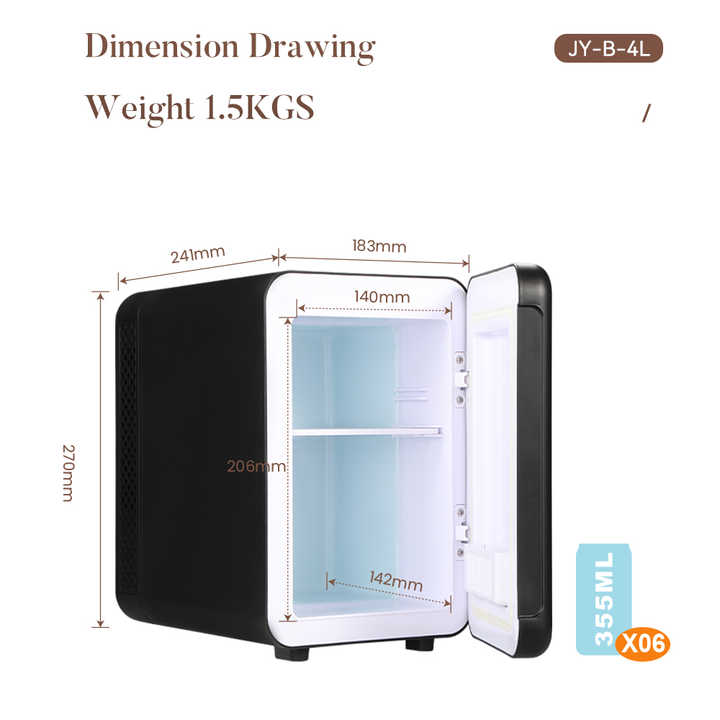 Fast cooling mini fridge 