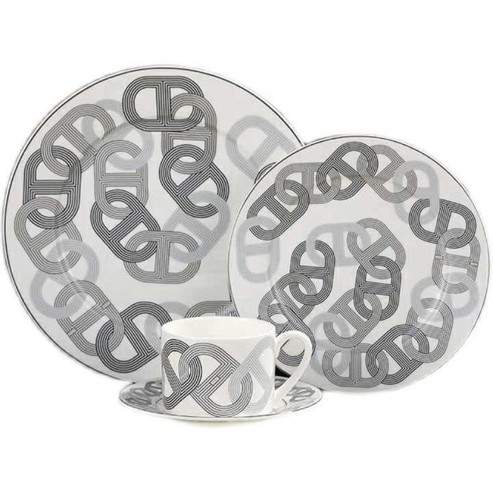 Ceramic dining room set plates 