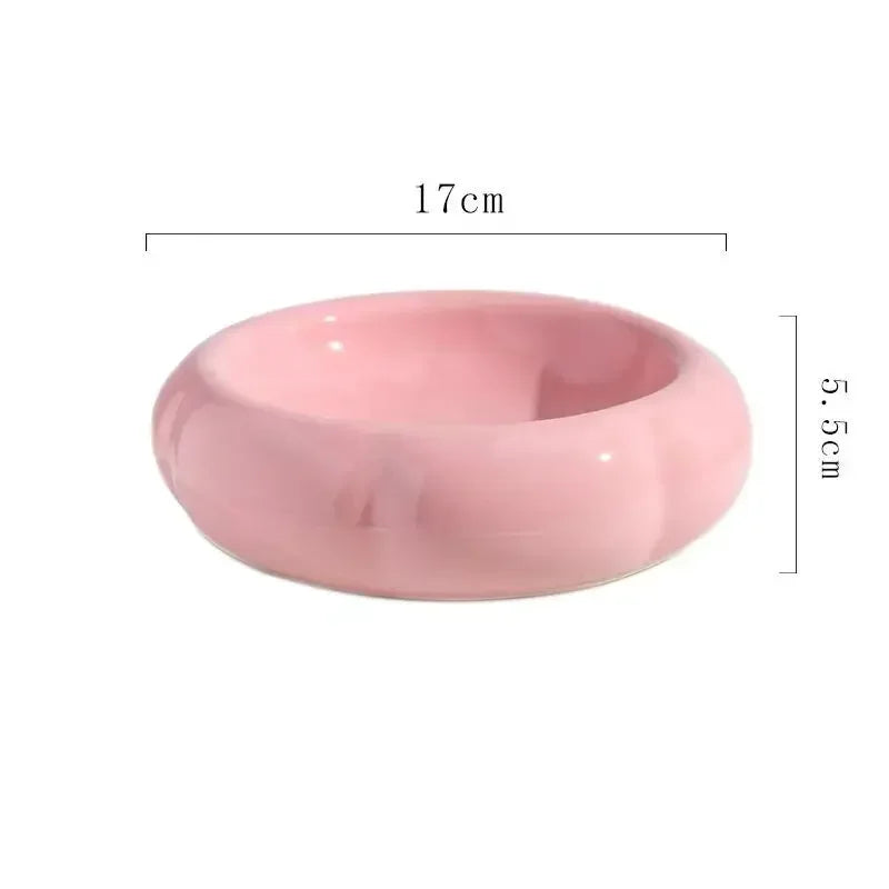 Cute double grain ceramic tray with anti-drip. Bowls and feeders. 