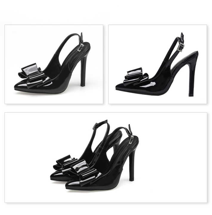 New Women's Pointed Toe Thin Heel with Bowknot 