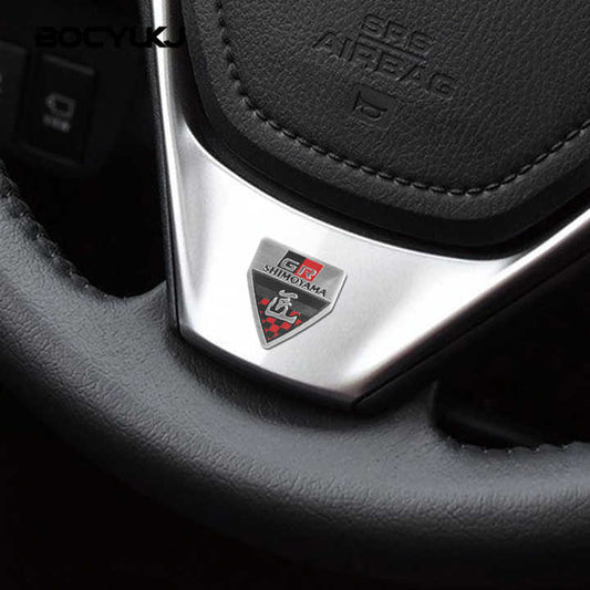 GR Car Steering Wheel Decoration Sticker Decal . GR ملصق ملصق تزيين عجلة القيادة للسيارة