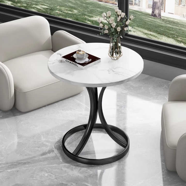 Luxury modern living room or creative wooden design for sofa side balcony movable bedside table 