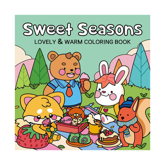 Cross-Border Sweet Four Seasons-كتاب تلوين الفصول