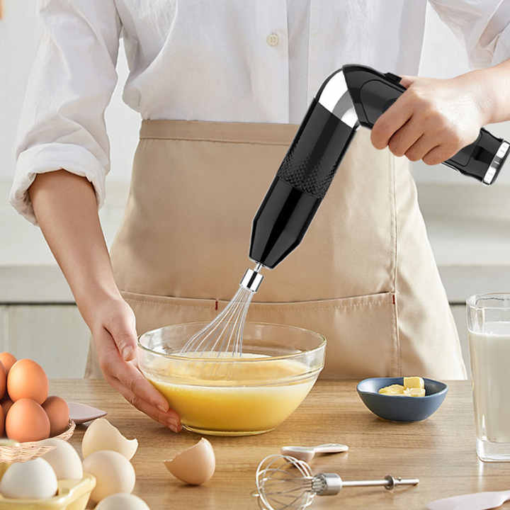 4 in 1 Mini Cordless Hand Blender for Fresh Juices Professional Electric Handheld Portable Kitchen Blender 