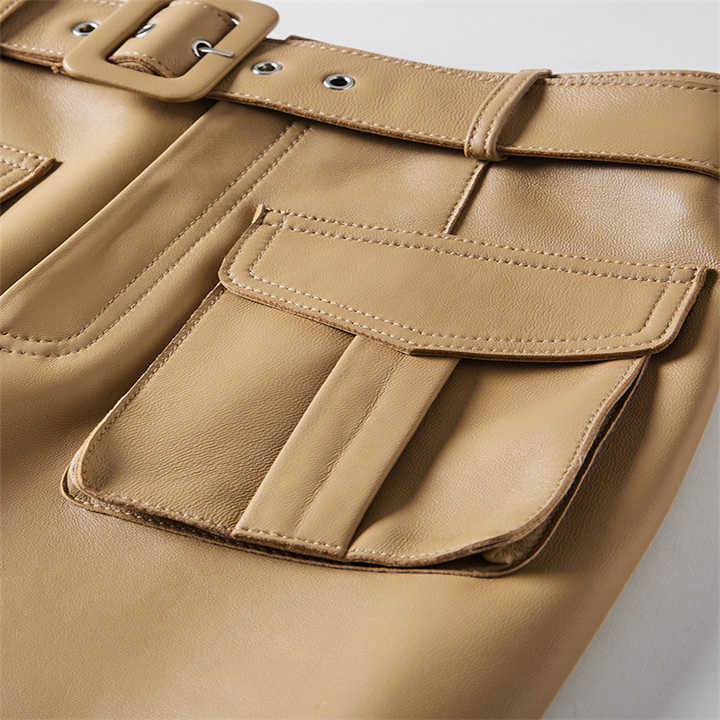 Sexy leather skirt for women 