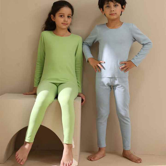 Warm velvet pajamas for children 