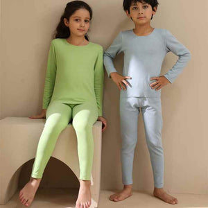 Warm velvet pajamas for children 