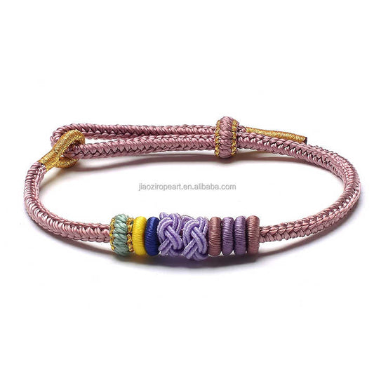 Fashion String Stylish Trendy - سوار حبل مضفر بعناصر صينية