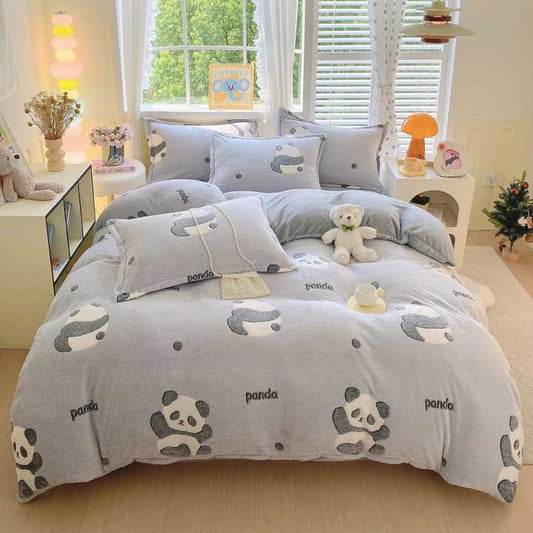 Thick cotton bed sheet sets. 