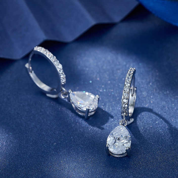 High Quality Vintage Zircon Earrings Elegant Women Girls Dangle Earrings Jewelry 