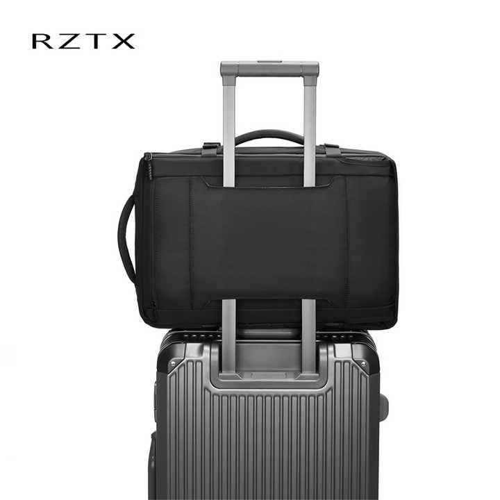 Black Men's Expandable Multifunctional Outdoor Backpack 