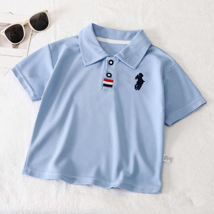 قميص بولو للأطفال بأكمام قصيرة 2025 صيف . New Summer Boys Short Sleeve Polo Shirt Infant