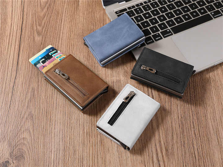 Ready to ship Anti-theft Leather Wallet for Men Popular 
