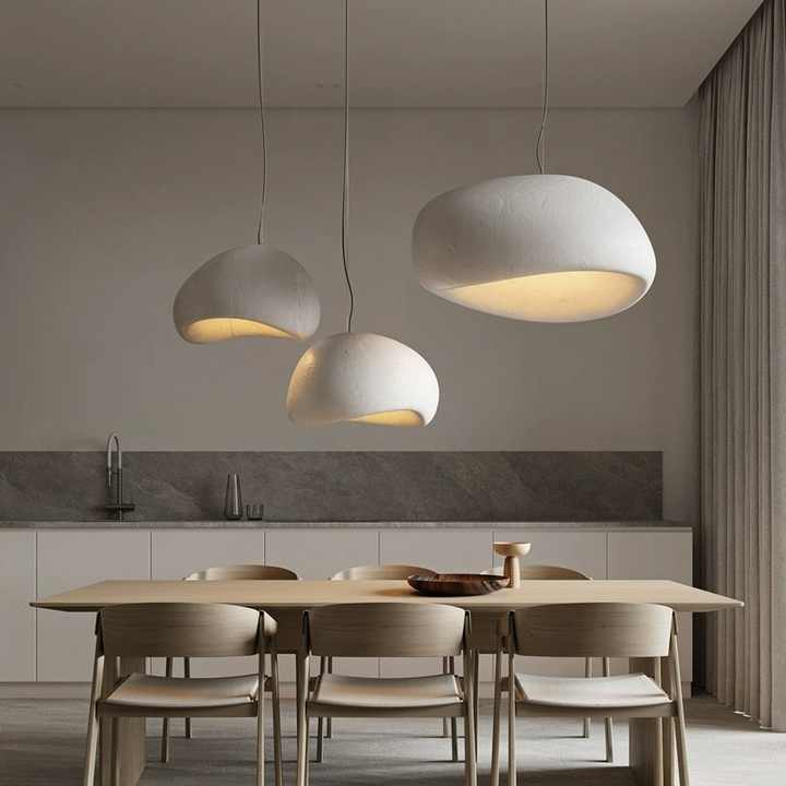 Luxury Designer Pendant Lights Semicircular Resin Chandeliers 