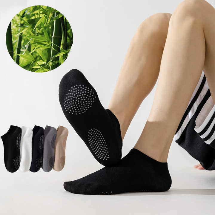 Men's Casual Breathable Organic Bamboo Socks Solid 