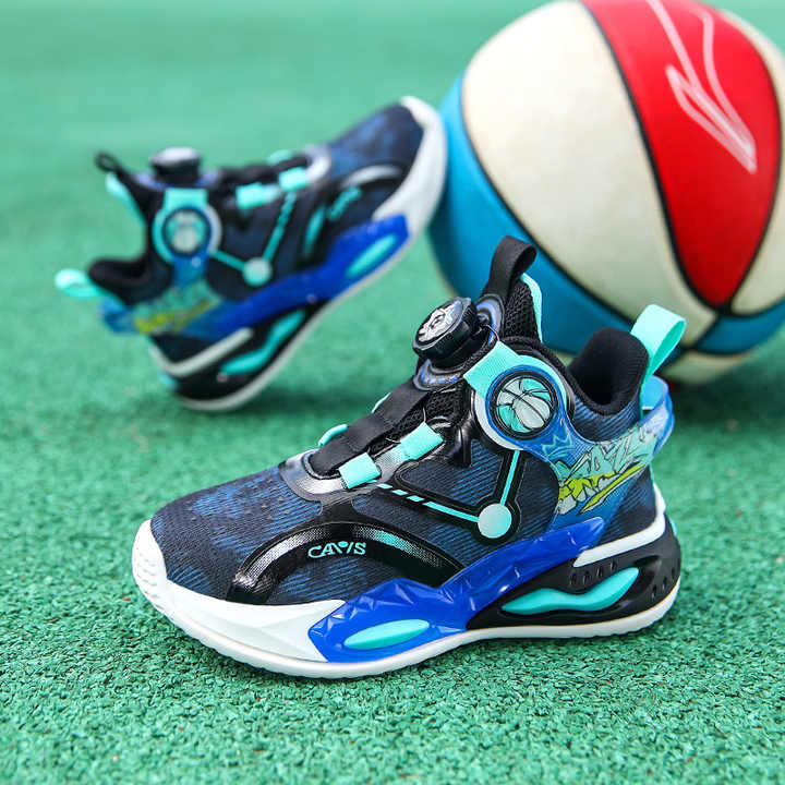 أحذية كرة السلة للأطفال ذات الرقبة . Kids High Top Basketball Shoes