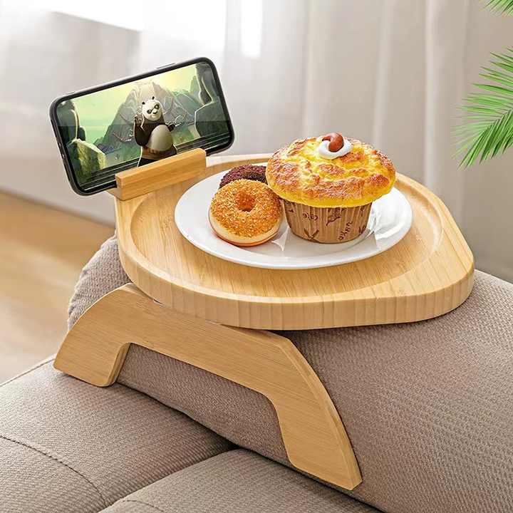 Solid Bamboo Sofa Arm -مسند ذراع أريكة
