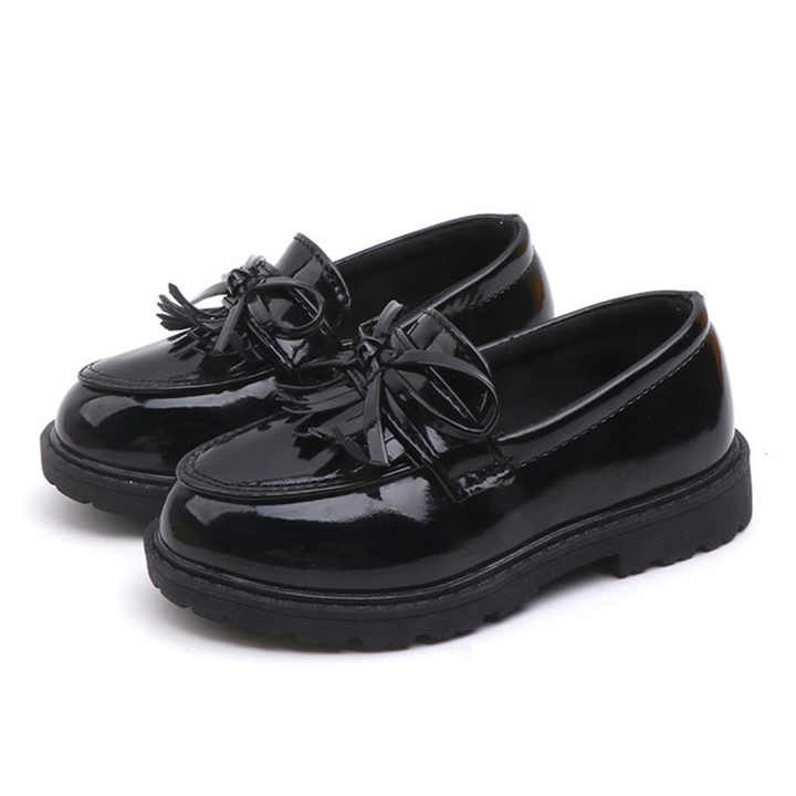 New leather shoes for children 