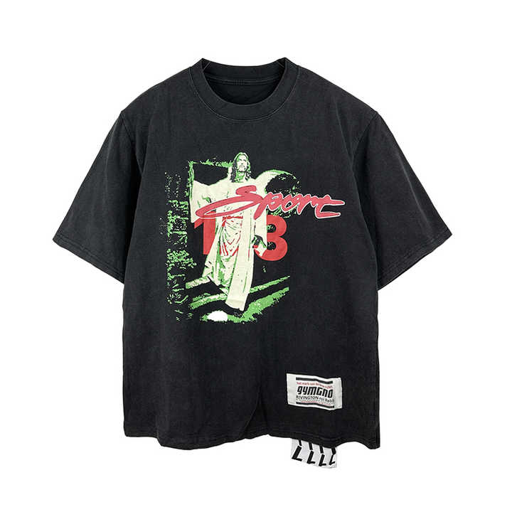 Men's black quality T-shirt 