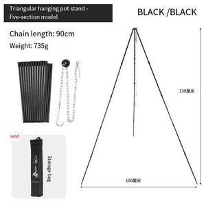 Portable 5 Section Adjustable Camping Tripod Aluminum 