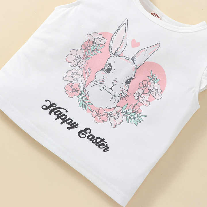 Hot Sale Summer Kids Easter Baby Outfit Two Pieces Summer Style Cute Rabbit Little Girl Easter Boutique DressesHot Sale Summer Kids Easter Baby Outfit Two Pieces Summer Style Cute Rabbit Little Girl Easter Boutique Dresses 