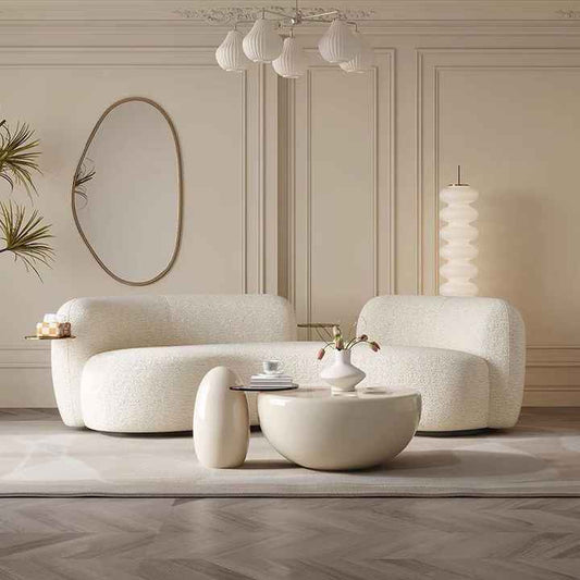 Curved cream in color .. كريم منحني باللون