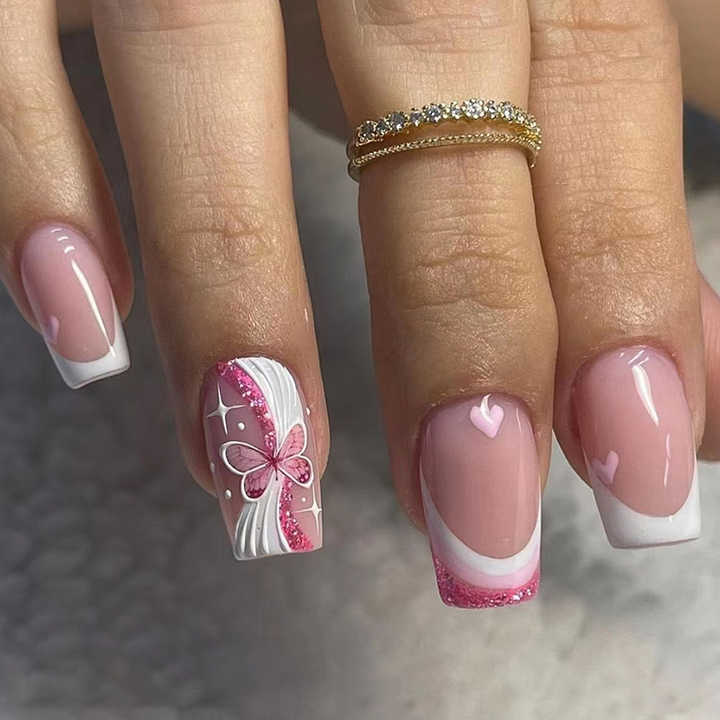 24 قطعة أظافر اصطناعية فاخرة من الأكريليك عالية الجودة    Nails 24pcs Luxury Artificial Acrylic Nails High Quality