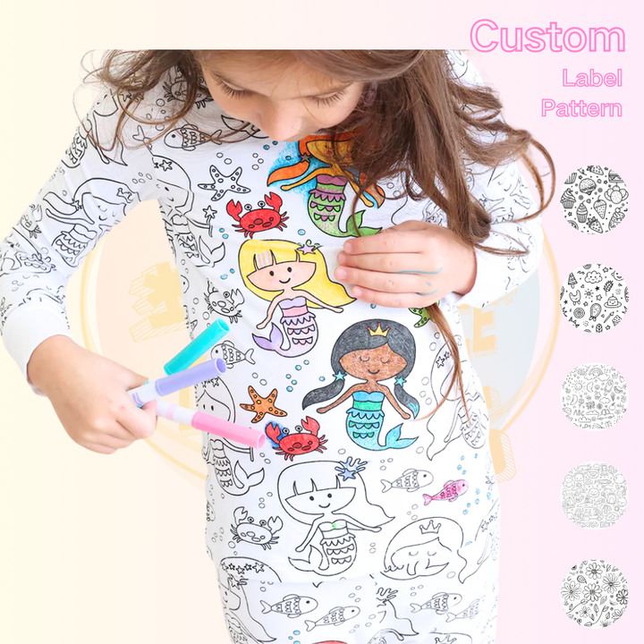 Coloring pajamas for children