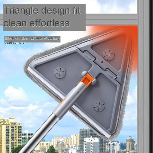 X مع ميزة دوارة ، مادة شنيل ثلاثية الشكل على شكل رأس ، للاستخدام في التنظيف المنزلي X with rotating feature, triangular chenille material shaped head, for use in household cleaning