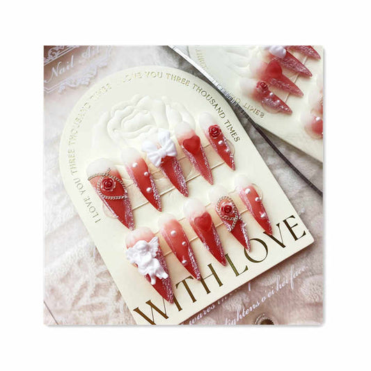 False Nail Tips Detachable Artificial-أطراف أظافر صناعية قابلة