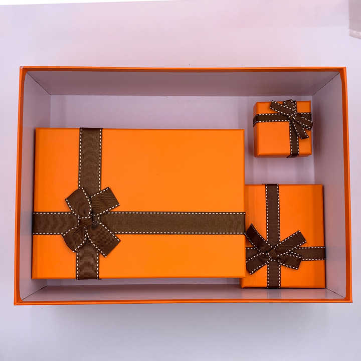 Orange Christmas Gift Box Spot Christmas Gift Box Creative Halloween Gift Box 