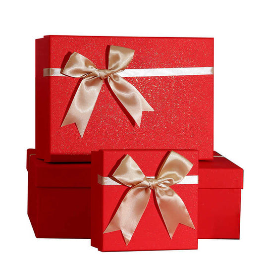 Free Sample Red Christmas Gift Box Wedding Gift Box 