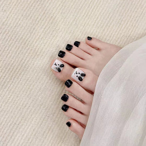 أظافر قدم اكريلك