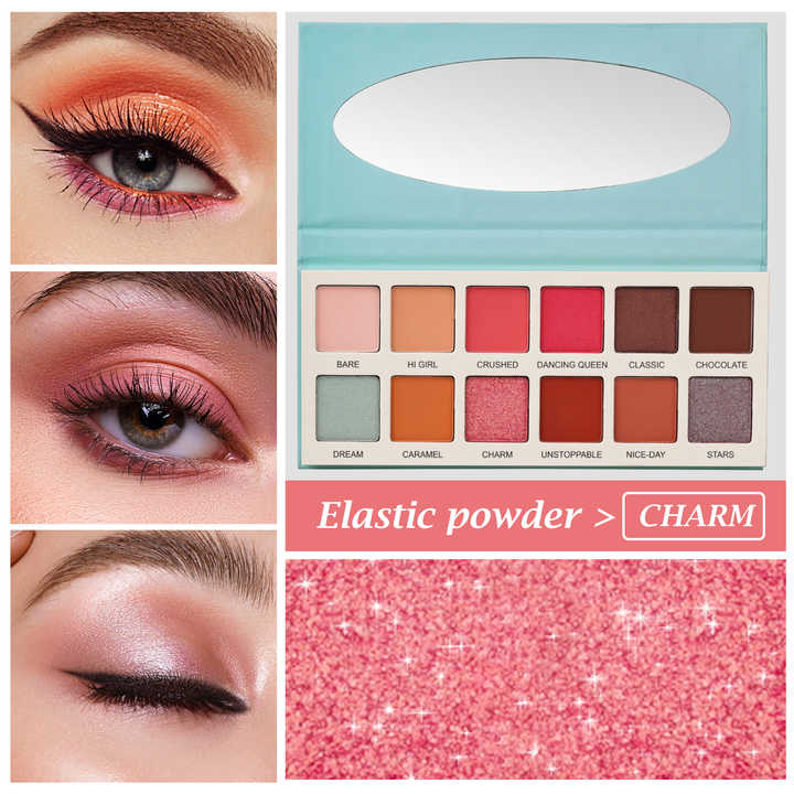 Las Chicas بسعر الجملة لوحة مكياج 12 لون لوحة ظلال عيون نباتية Las Chicas Wholesale Makeup Palette 12 Colors Vegan Eyeshadow Palette