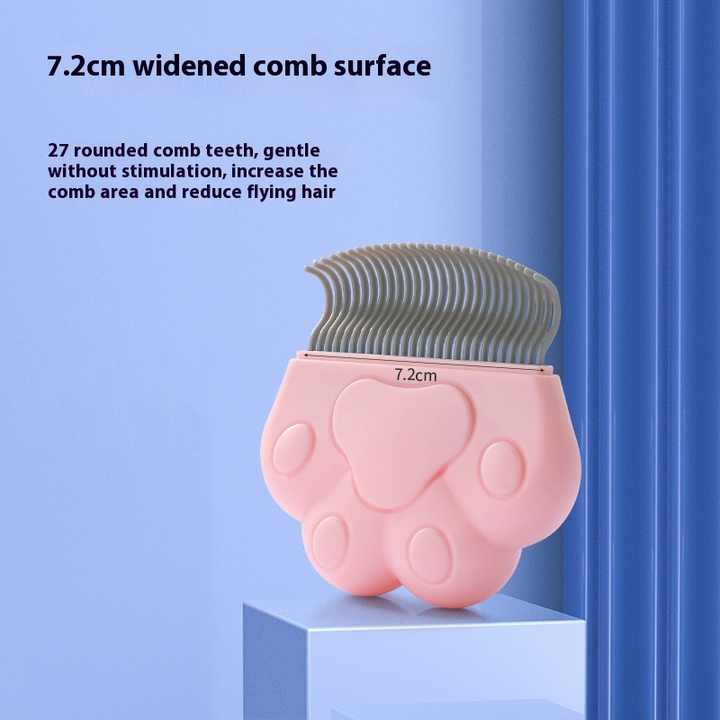 مشط استمالة الكلاب من السيليكون الفاخر ، أداة . Premium Silicone Dog Grooming Comb, Effective Hair