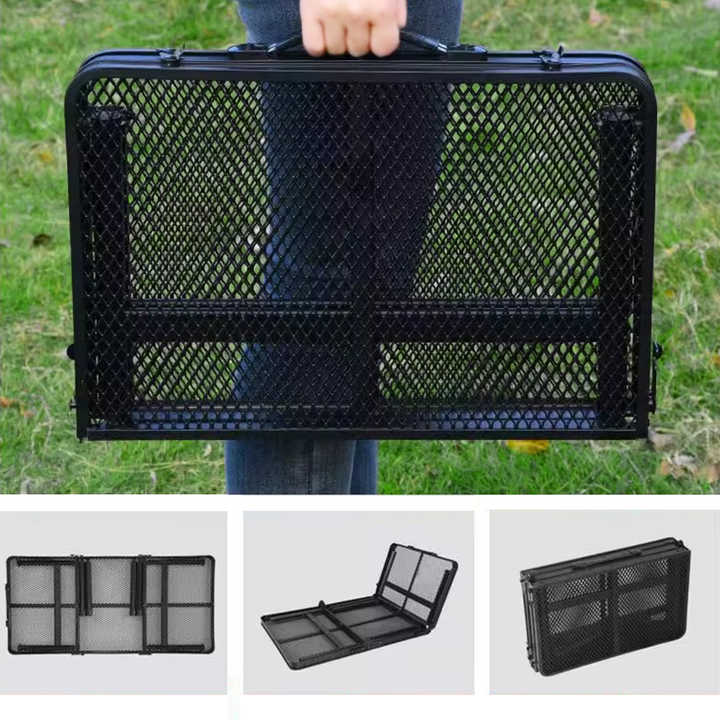 Portable Outdoor Folding Camping Table with Adjustable Height. 