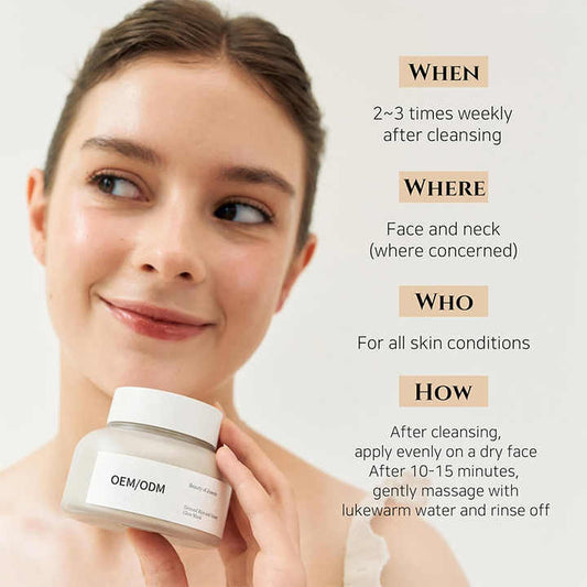 Care Sets - To moisturize the skin with a layer of rice bran clay and honey 