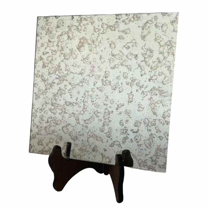 Antique glass mirror printed on paper-