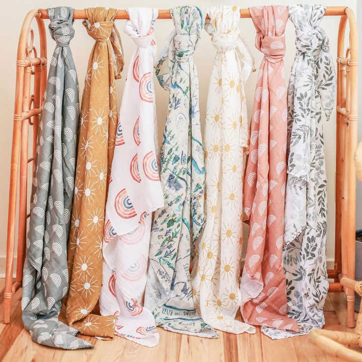 Tianyi Gots Organic Bamboo Cotton   -لفافة أطفال حديثي الولادة