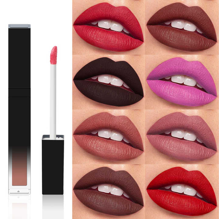 Cruelty Free Matte Liquid Lipstick Cosmetic Suppliers 