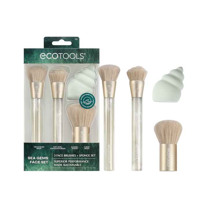 Eco-friendly makeup brush set