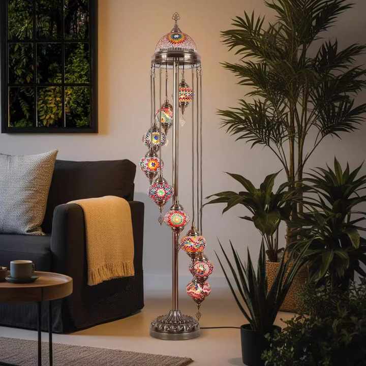 مصباح أرضي بتصميم بوهيمي اكسسوارات