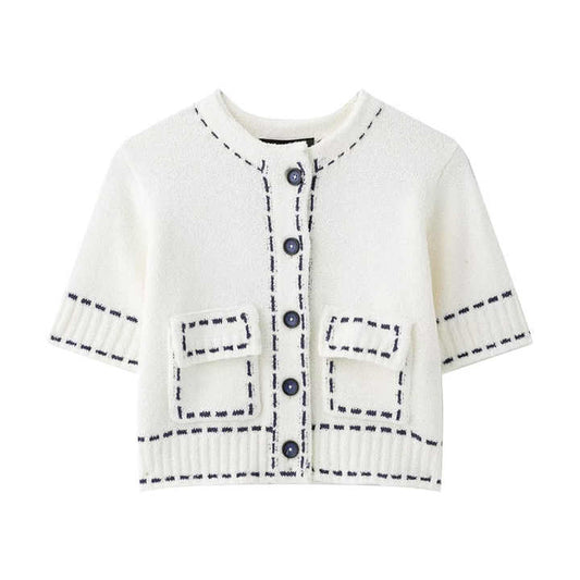 pring women's knitted sweater -سترة نسائية محبوكة ربيعية