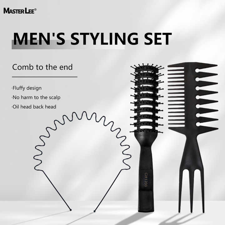 Black Hair Styling Set-barber Hair- تصفيف الشعر السودا
